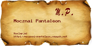 Mocznai Pantaleon névjegykártya